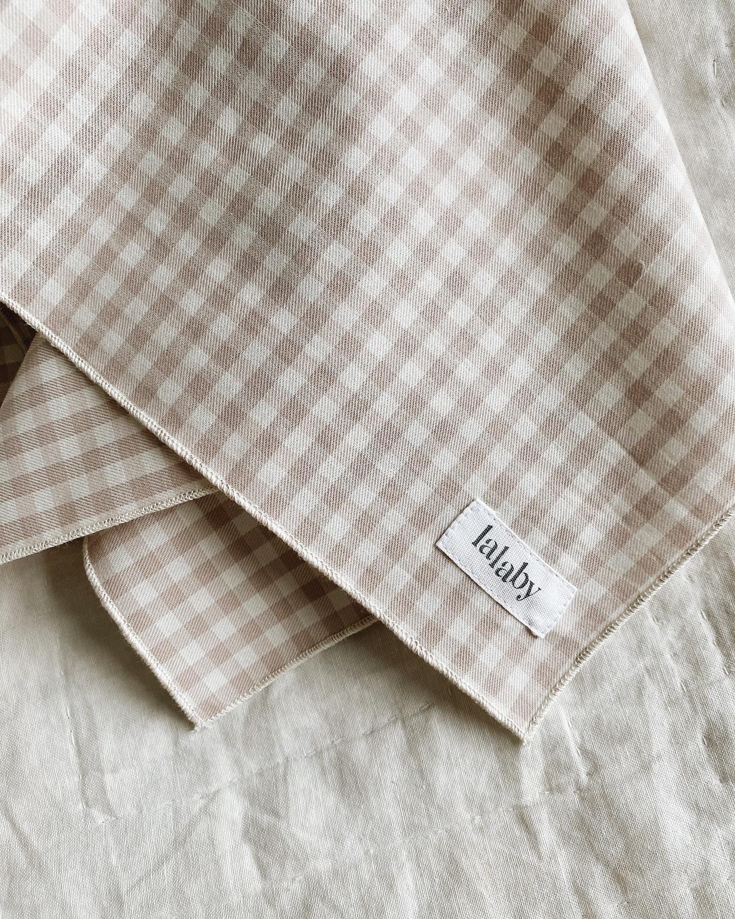 Lalaby - Eddie scarf - Beige gingham