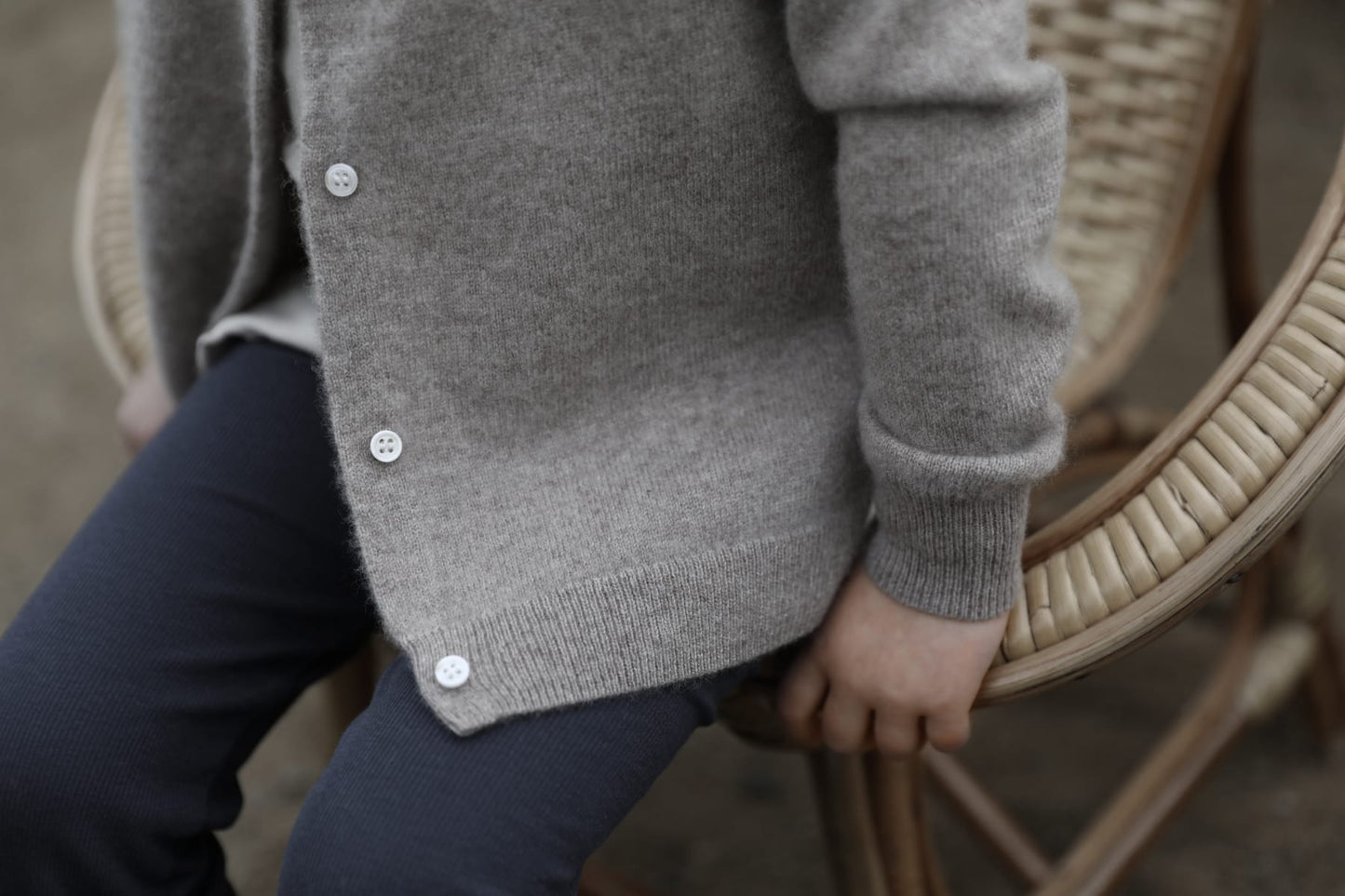 Holmm - Molly Cashmere Cardigan - Toast