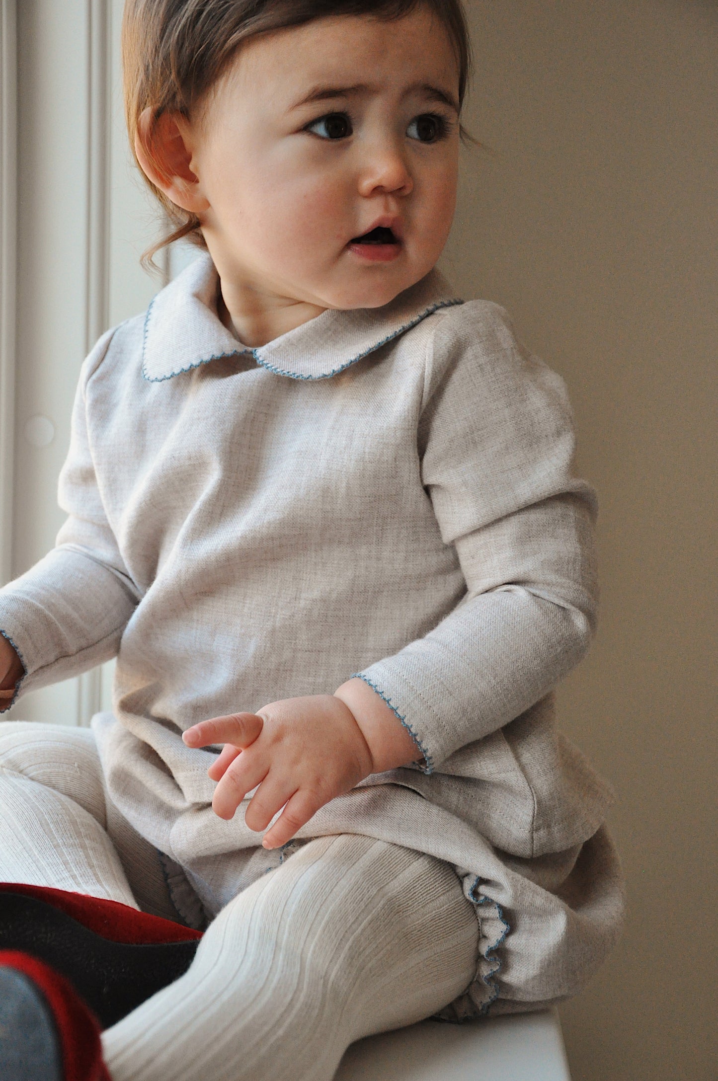 Lalaby - Ida top baby - Birch blue