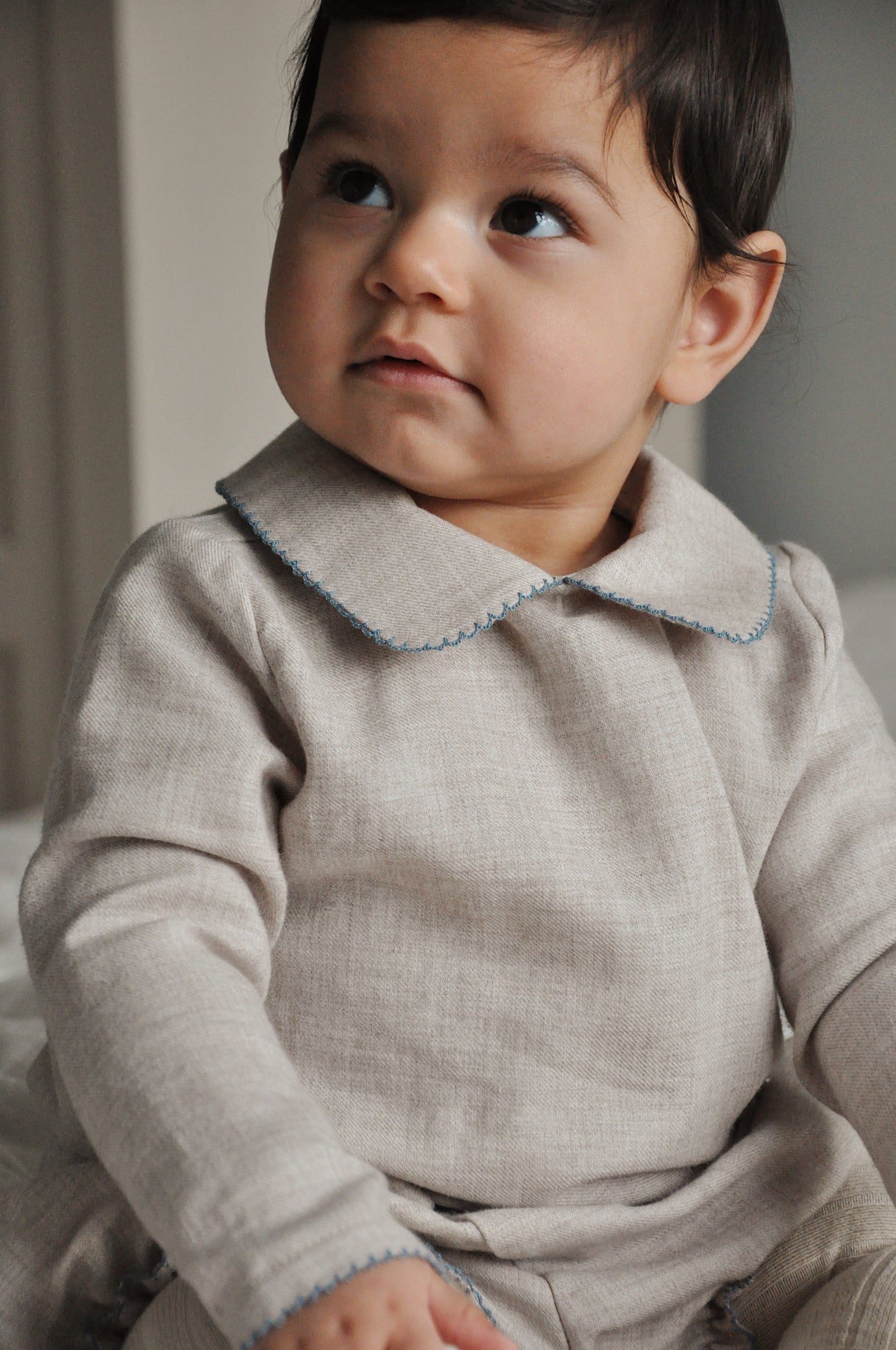Lalaby - Ida top baby - Birch blue