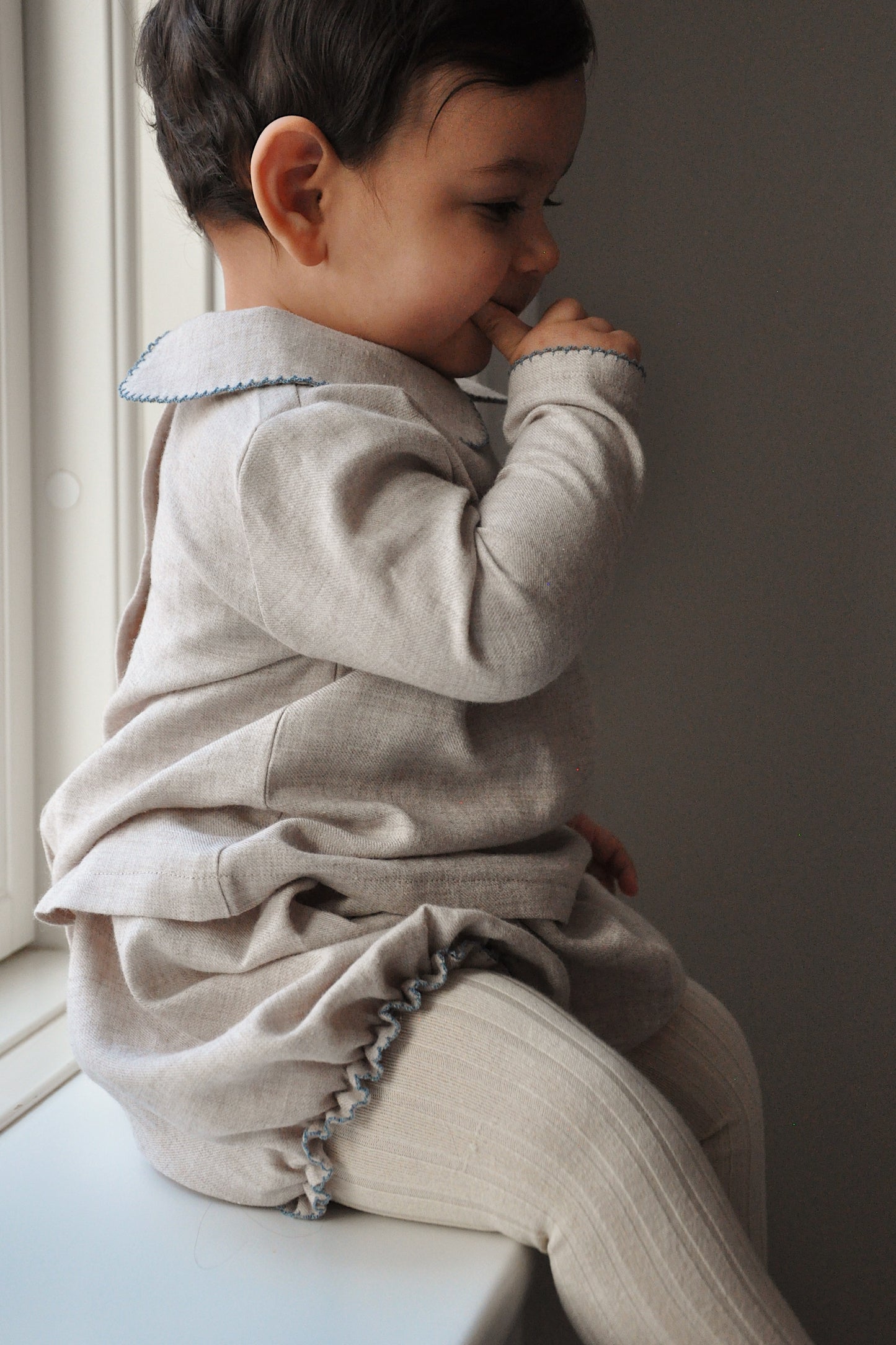 Lalaby - Ida top baby - Birch blue