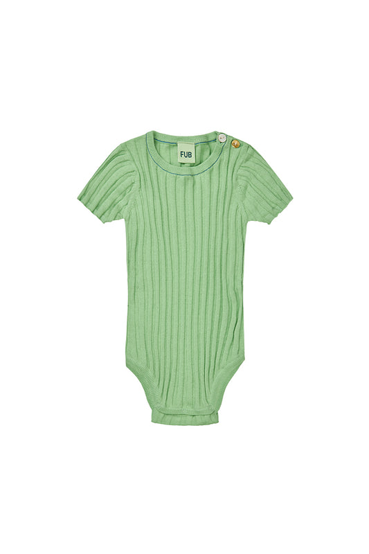 FUB - Rib t-shirt bodystocking - Emerald