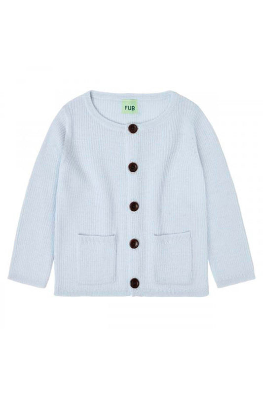 FUB - Baby rib cardigan - Baby blue