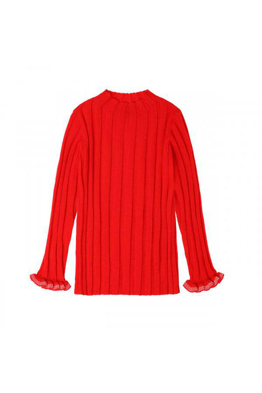 FUB - High neck blouse - Signal red