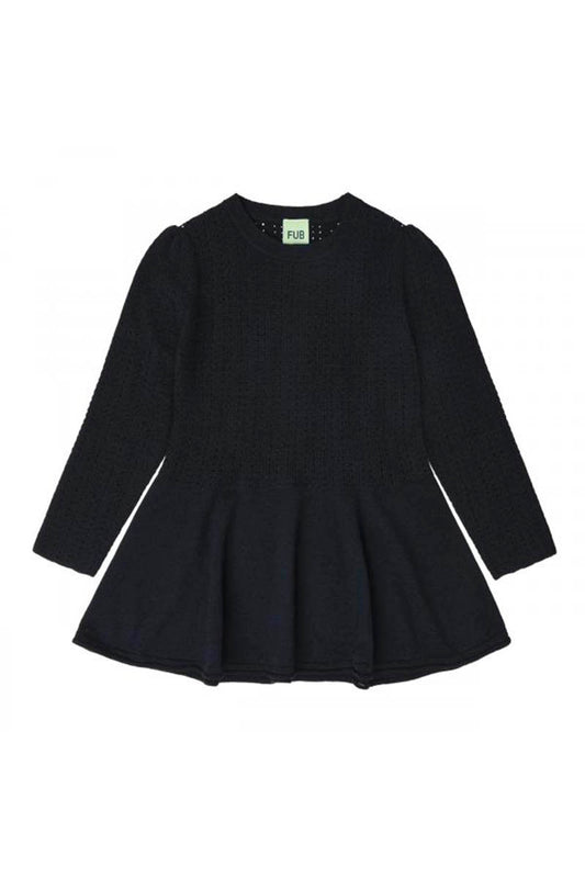 FUB - Peblum bluse - Dark navy