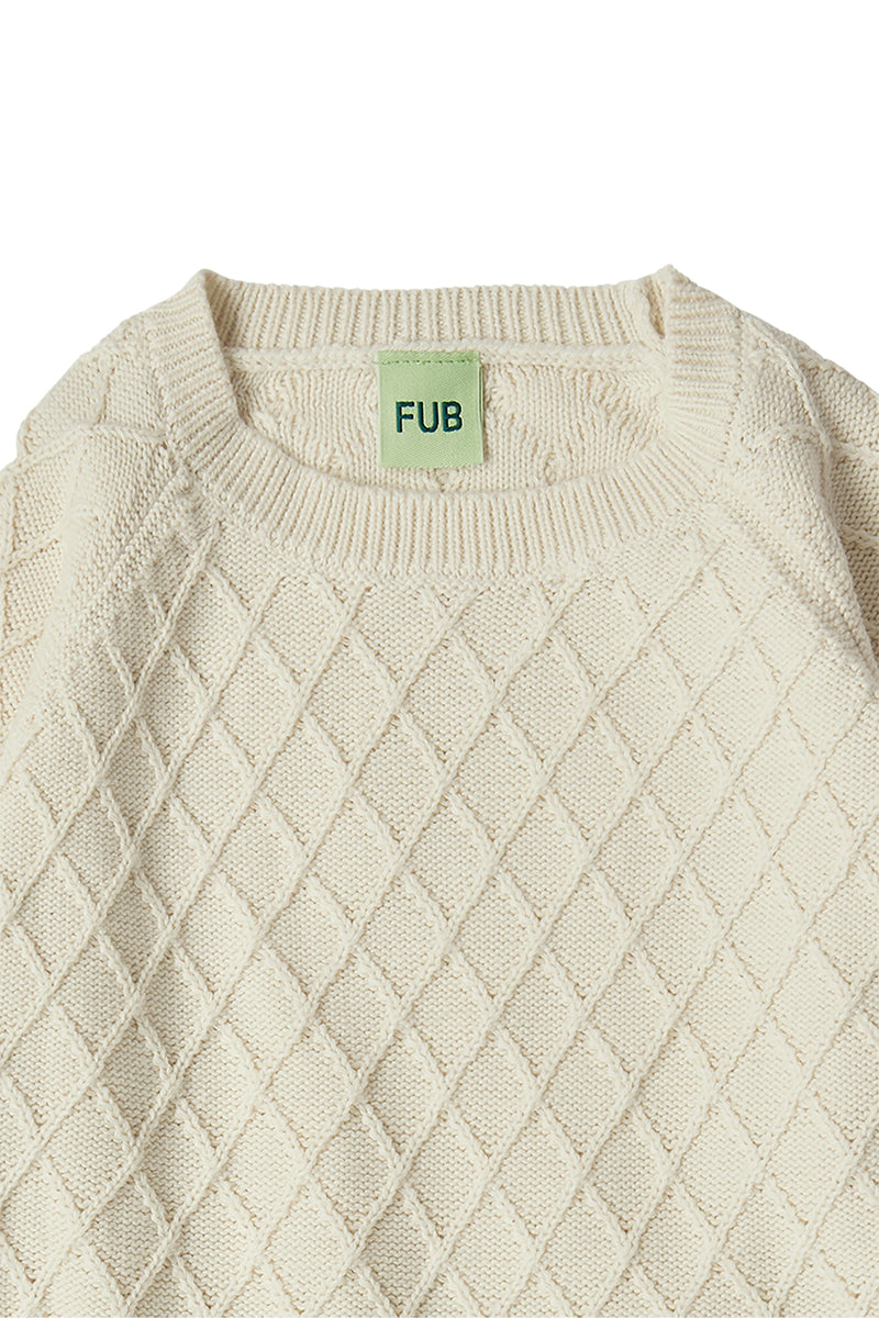 FUB - Struktur sweater - Ecru