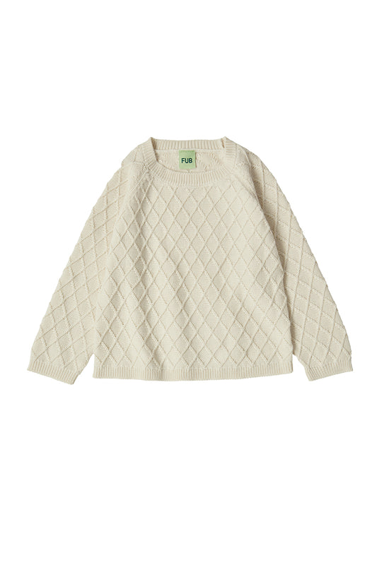 FUB - Struktur sweater - Ecru