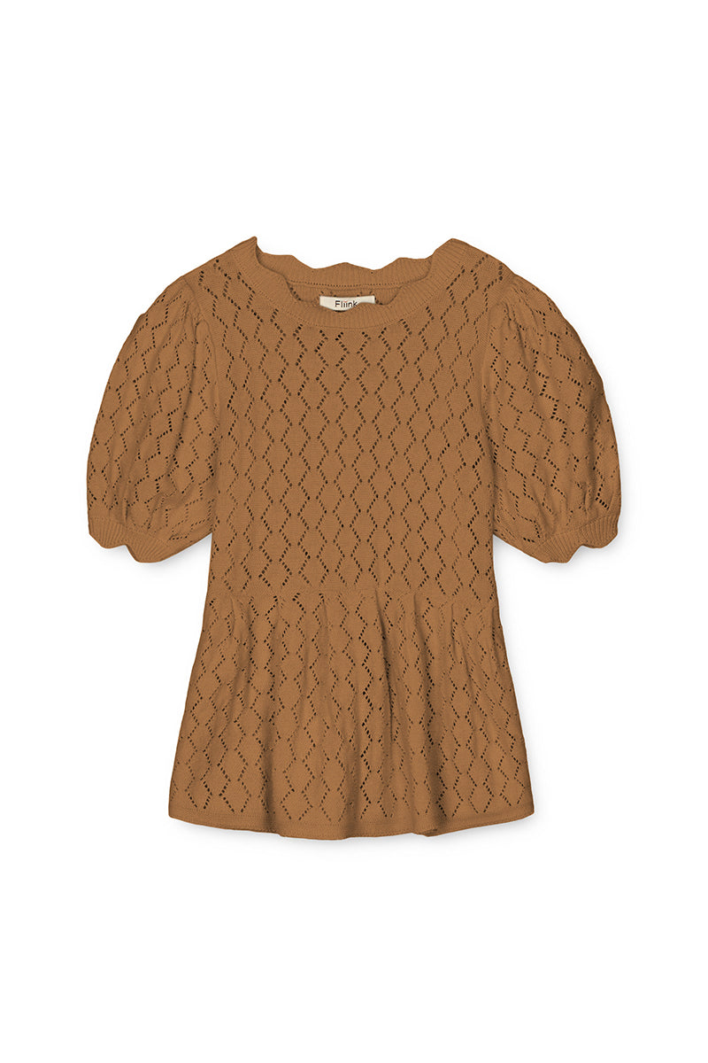 Fliink - Oma knit blouse - Sandshell
