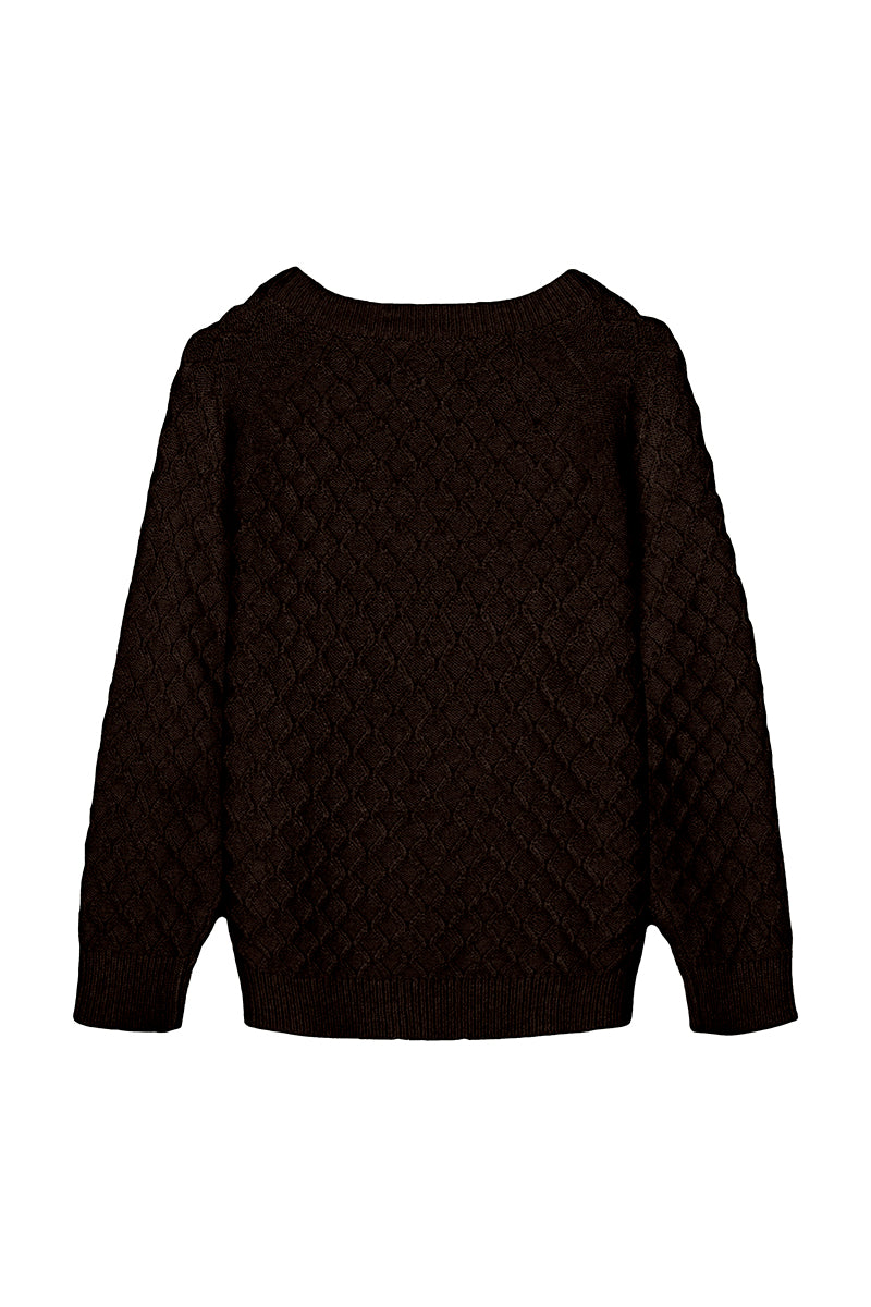 Fliink - Benna square pullover - Chicory coffee