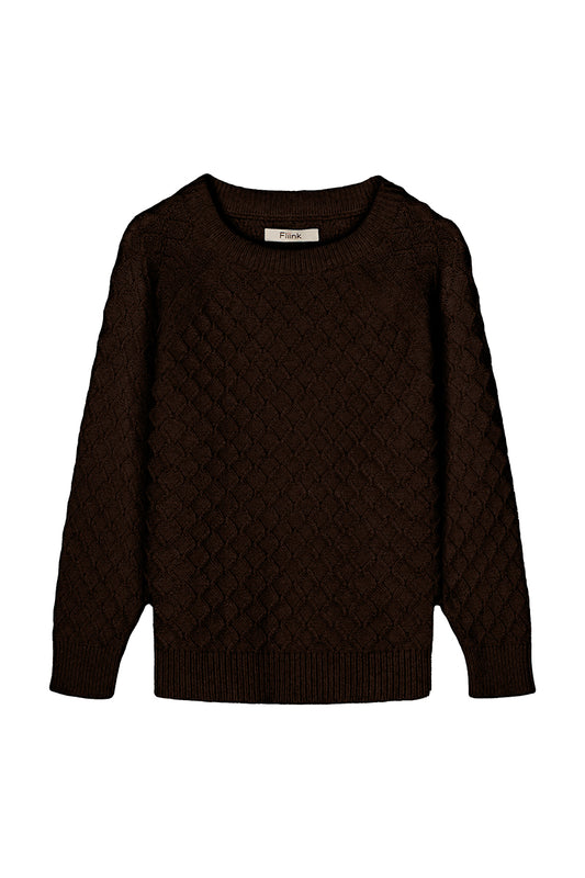 Fliink - Benna square pullover - Chicory coffee