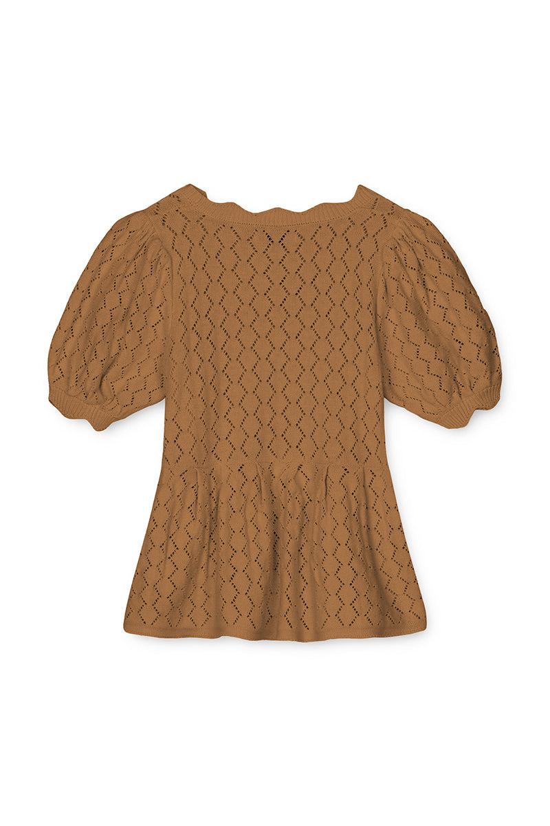 Fliink - Oma knit blouse - Sandshell