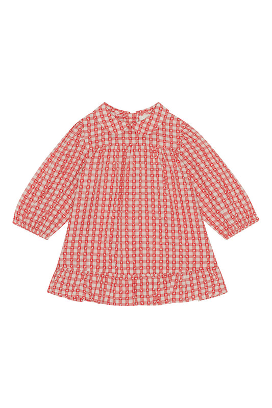 Flöss - Ally kjole - Heart gingham