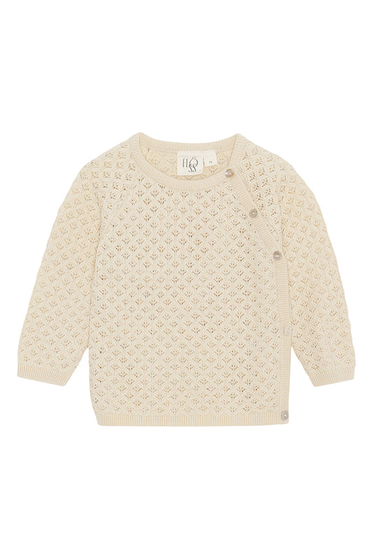 Flöss - Alma cardigan - Soft white