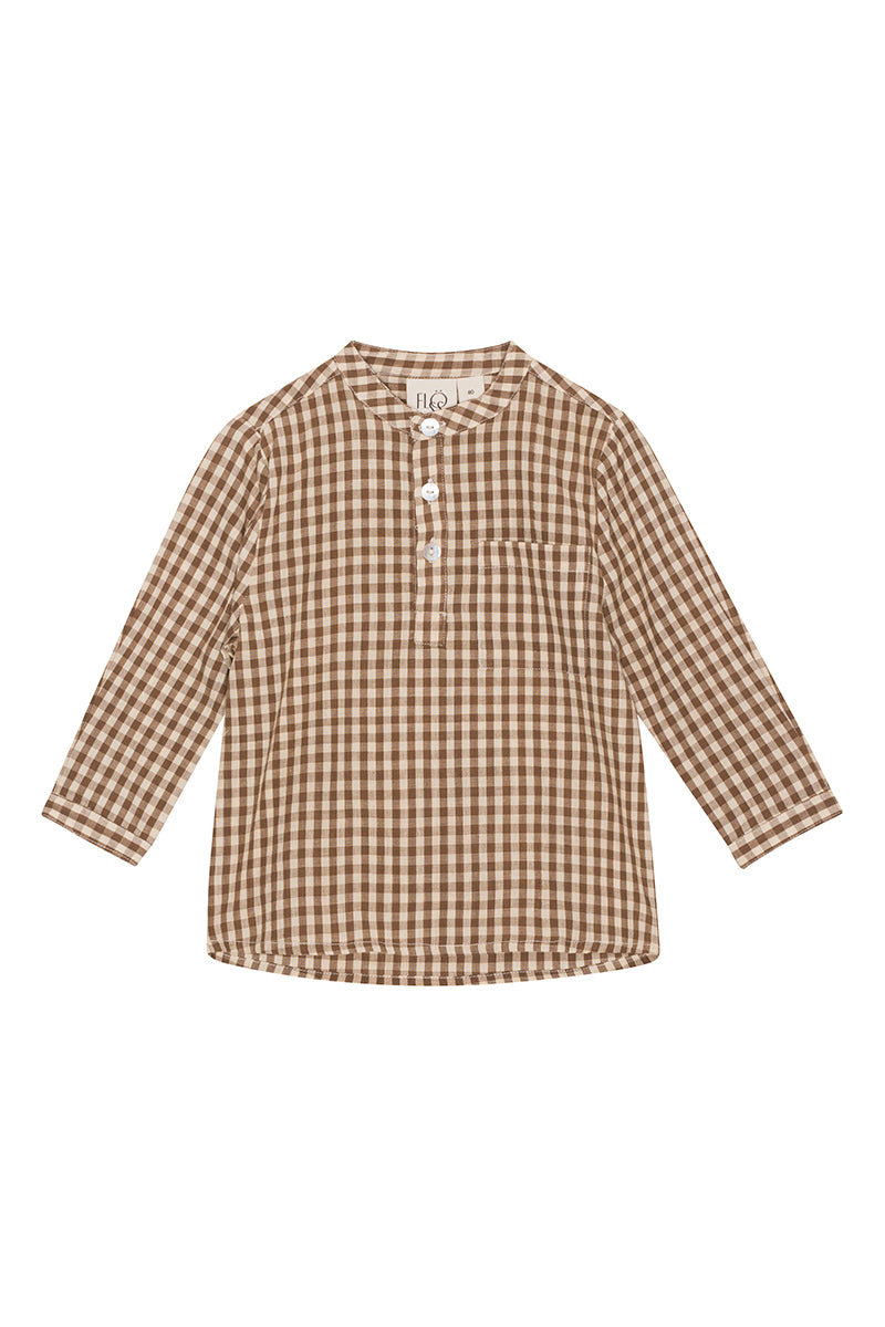 Flöss - Bille LS shirt - Latte