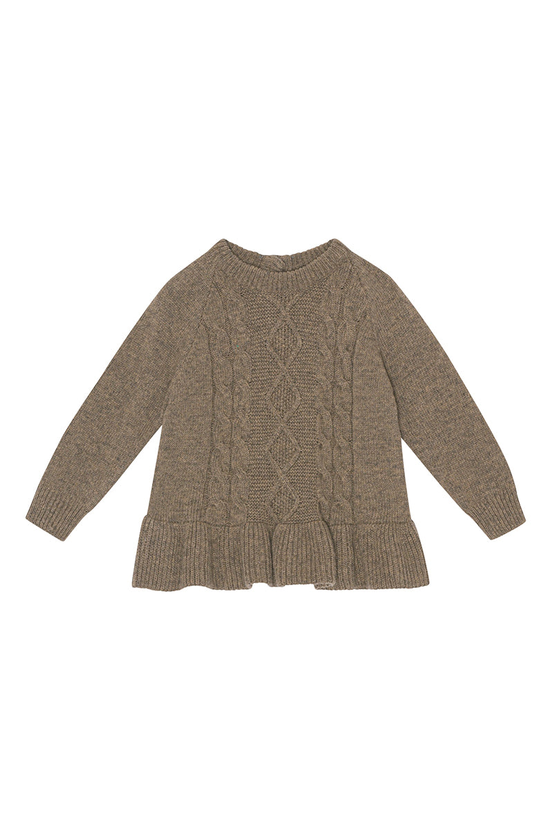 Flöss - Juno blouse - Taupe melange