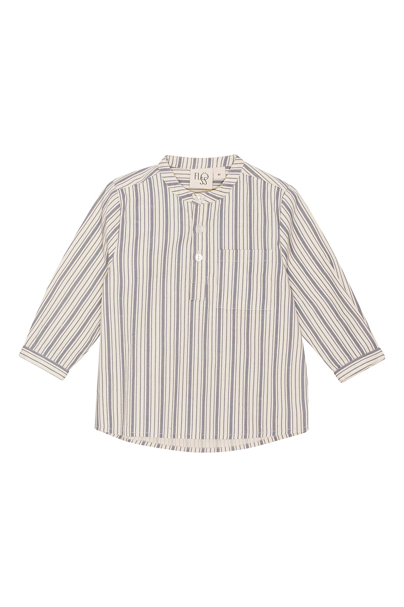 Flöss - Nori LS skjorte - Misty stripe