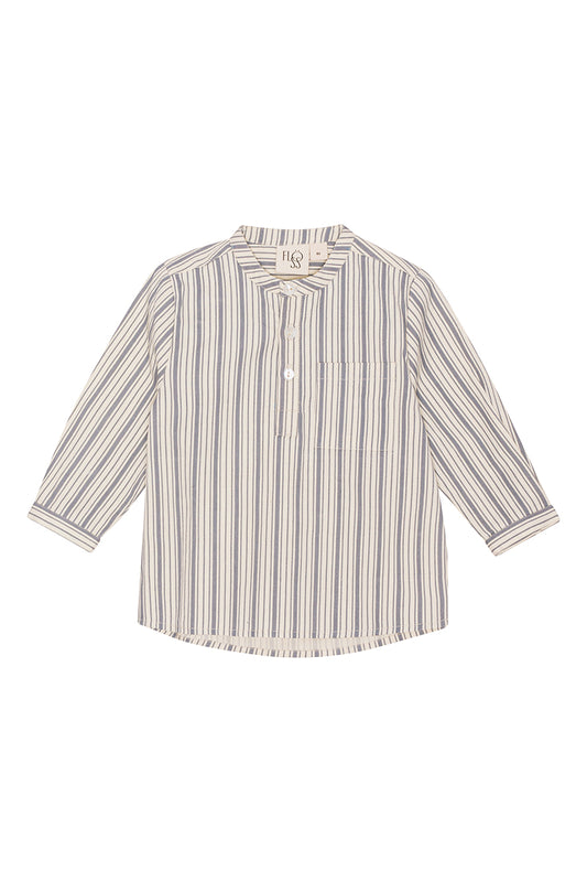 Flöss - Nori LS skjorte - Misty stripe