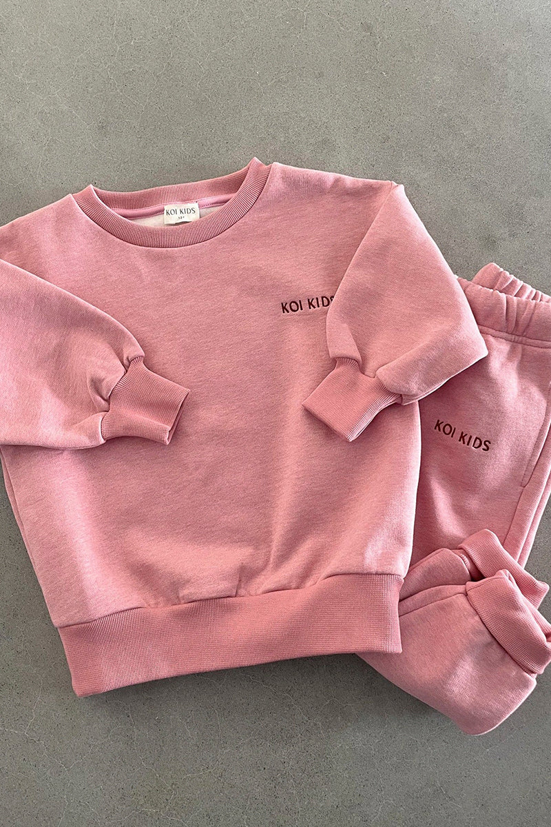 Koi kids - Focus sweatshirt - Pink melange