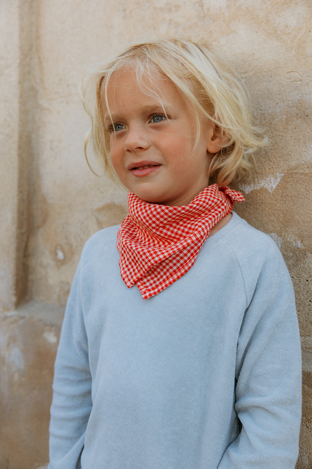 Lalaby - Eddie scarf - Cherry check