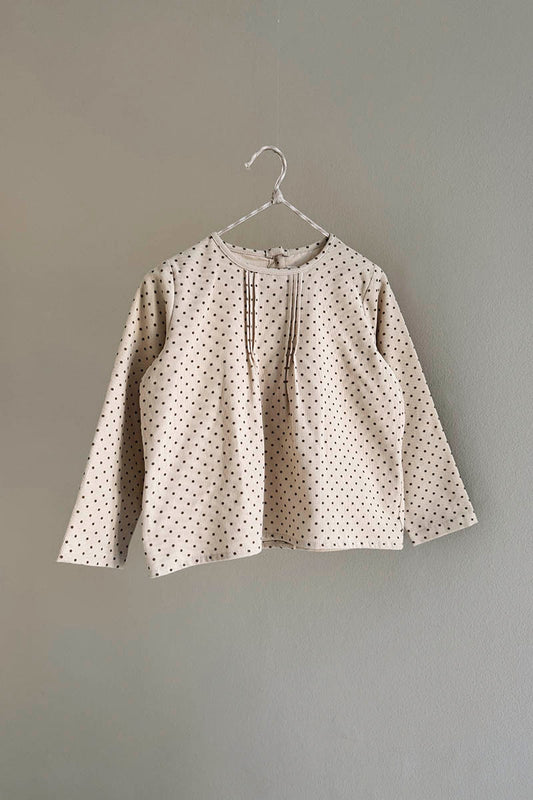 Lalaby - Holly top - Brown dot