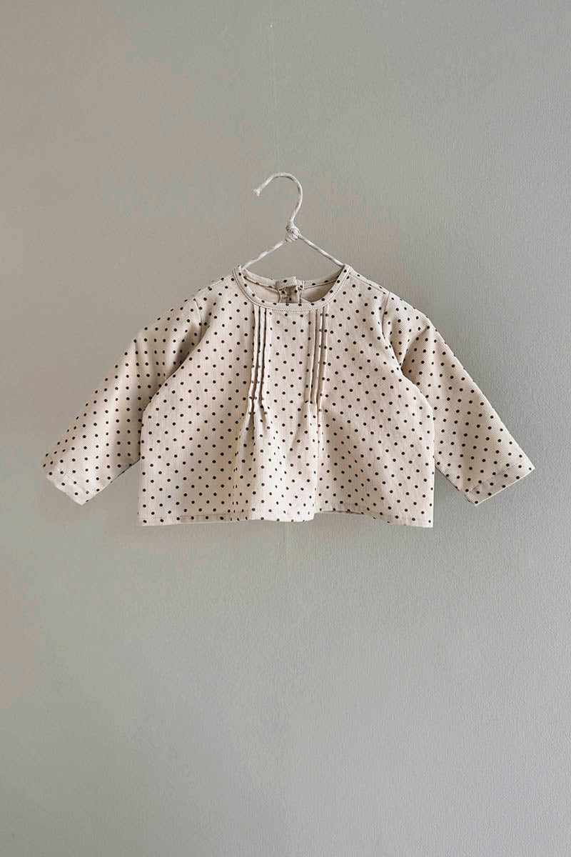 Lalaby - Holly top baby - Brown dot