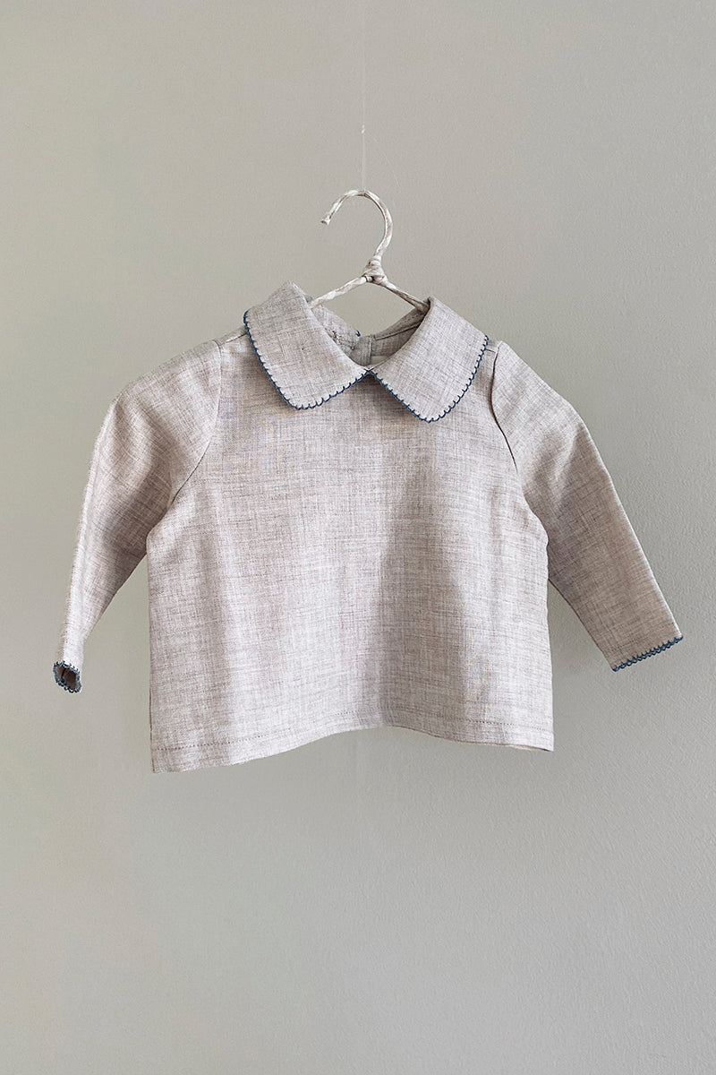 Lalaby - Ida top baby - Birch blue