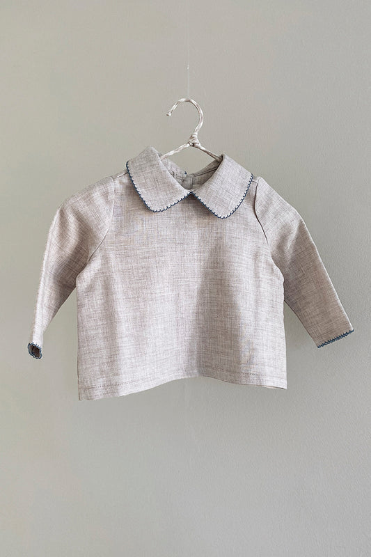 Lalaby - Ida top baby - Birch blue