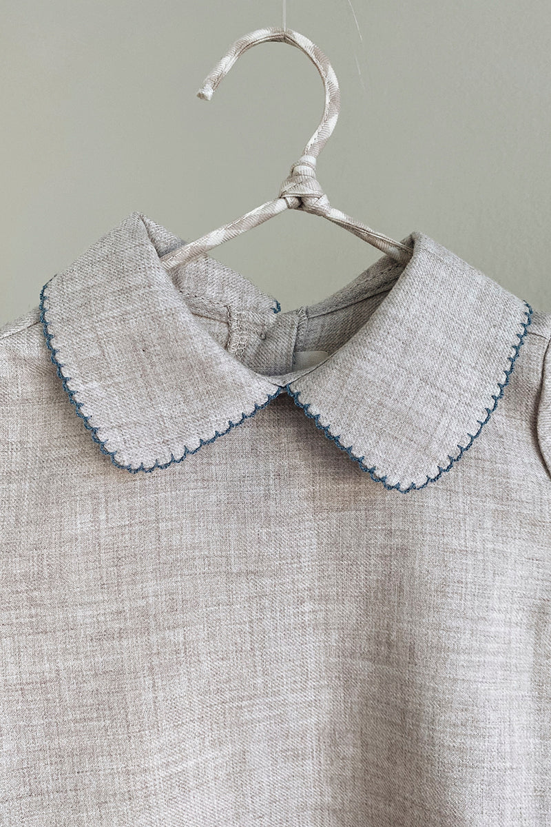 Lalaby - Ida top baby - Birch blue