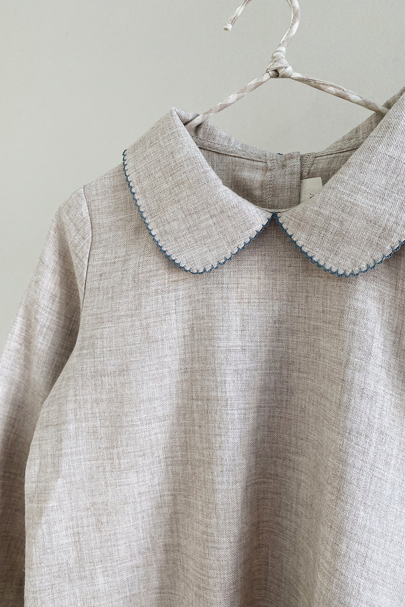 Lalaby - Ida top - Birch blue