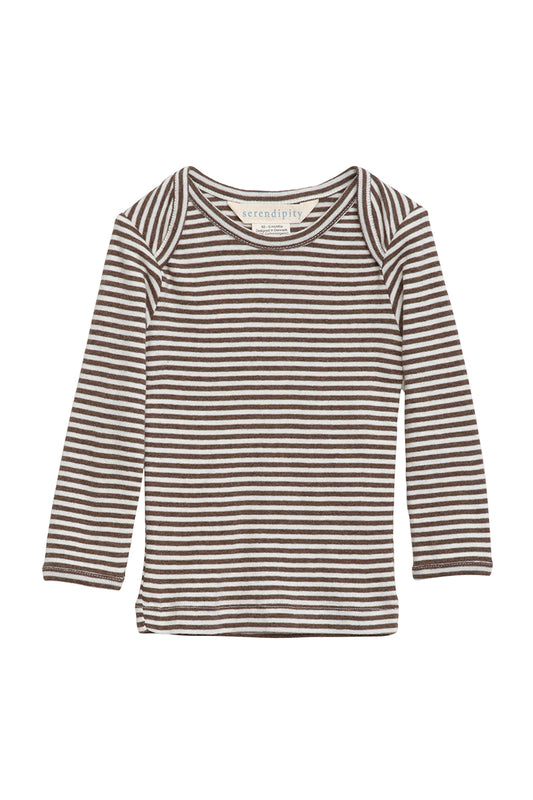 Serendipity - Baby bluse - Chestnut/Offwhite