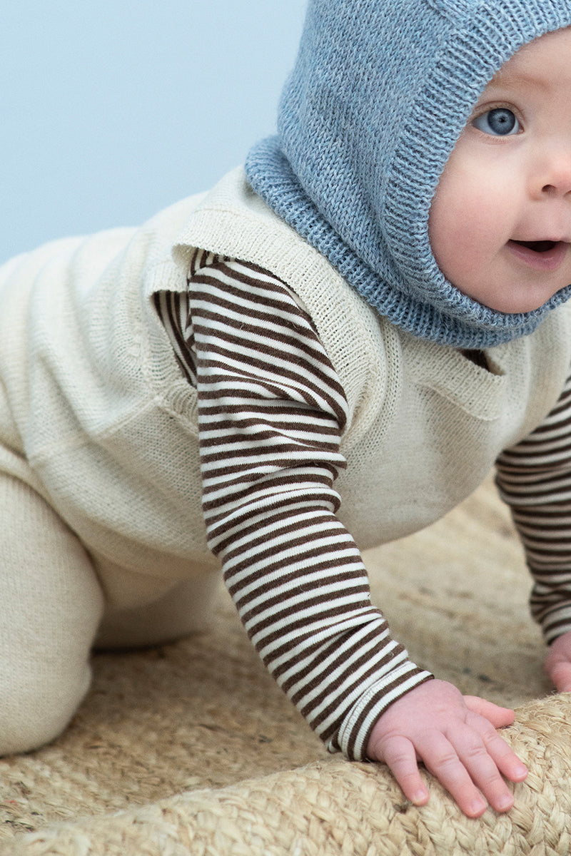 Serendipity - Alpaca baby vest - Natural