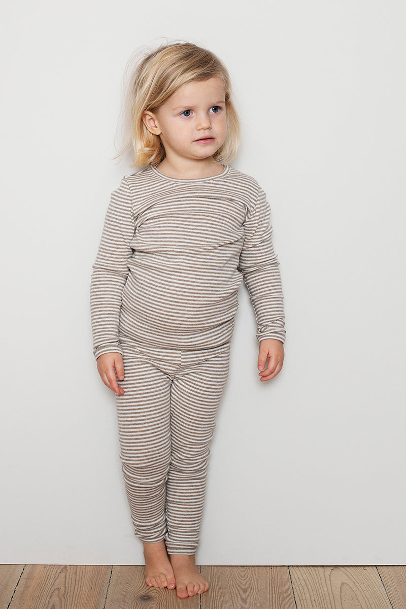 Serendipity - Bluse - Taupe/Offwhite