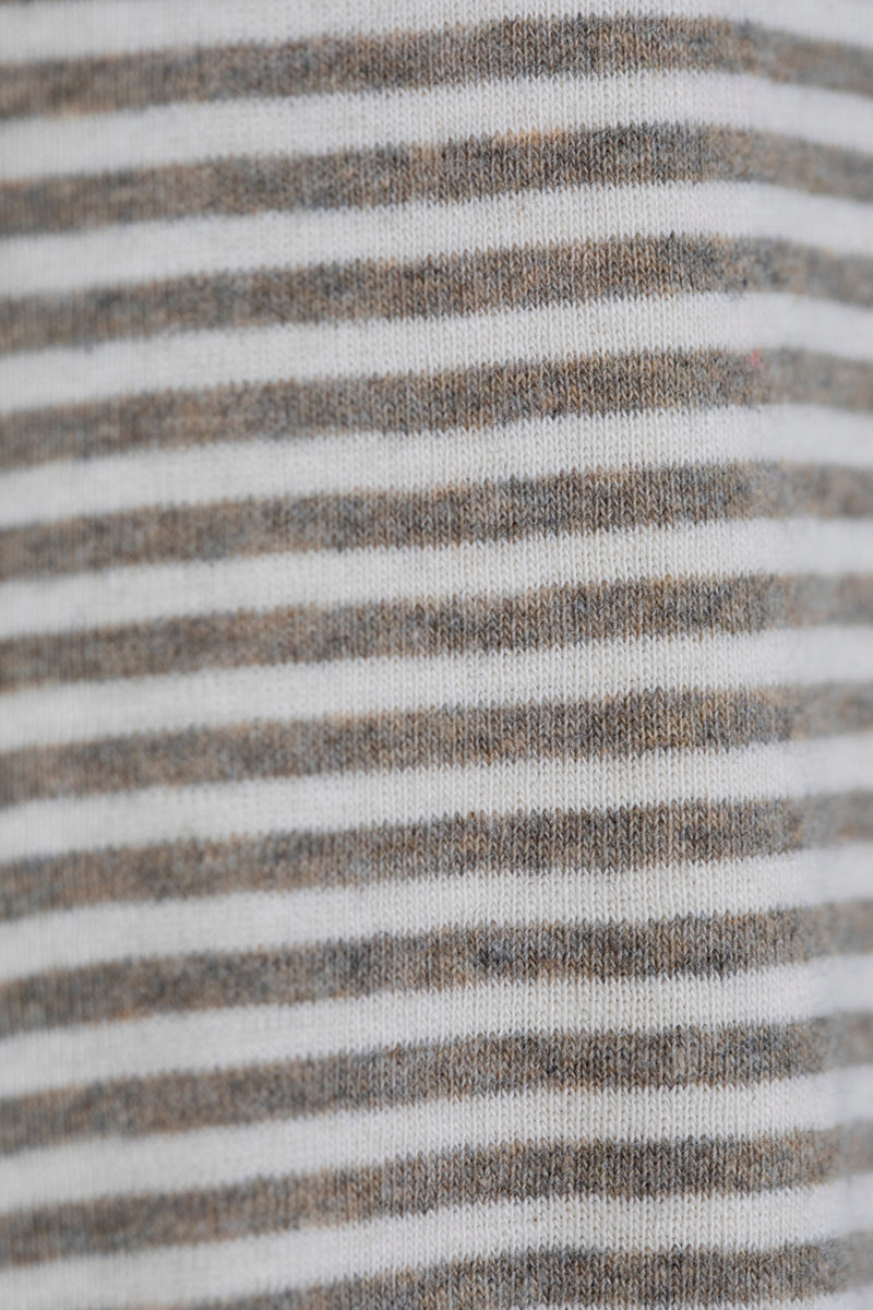 Serendipity - Bluse - Taupe/Offwhite