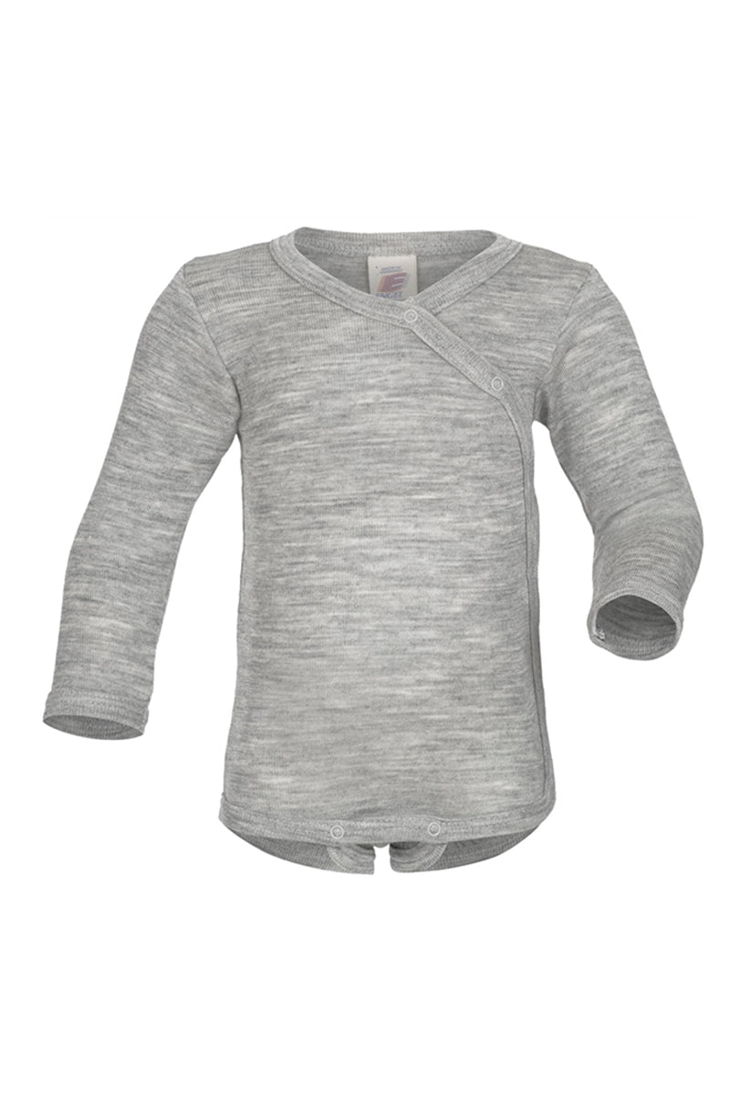 Engel - Slå-om bodystocking i uld/silke - Grå