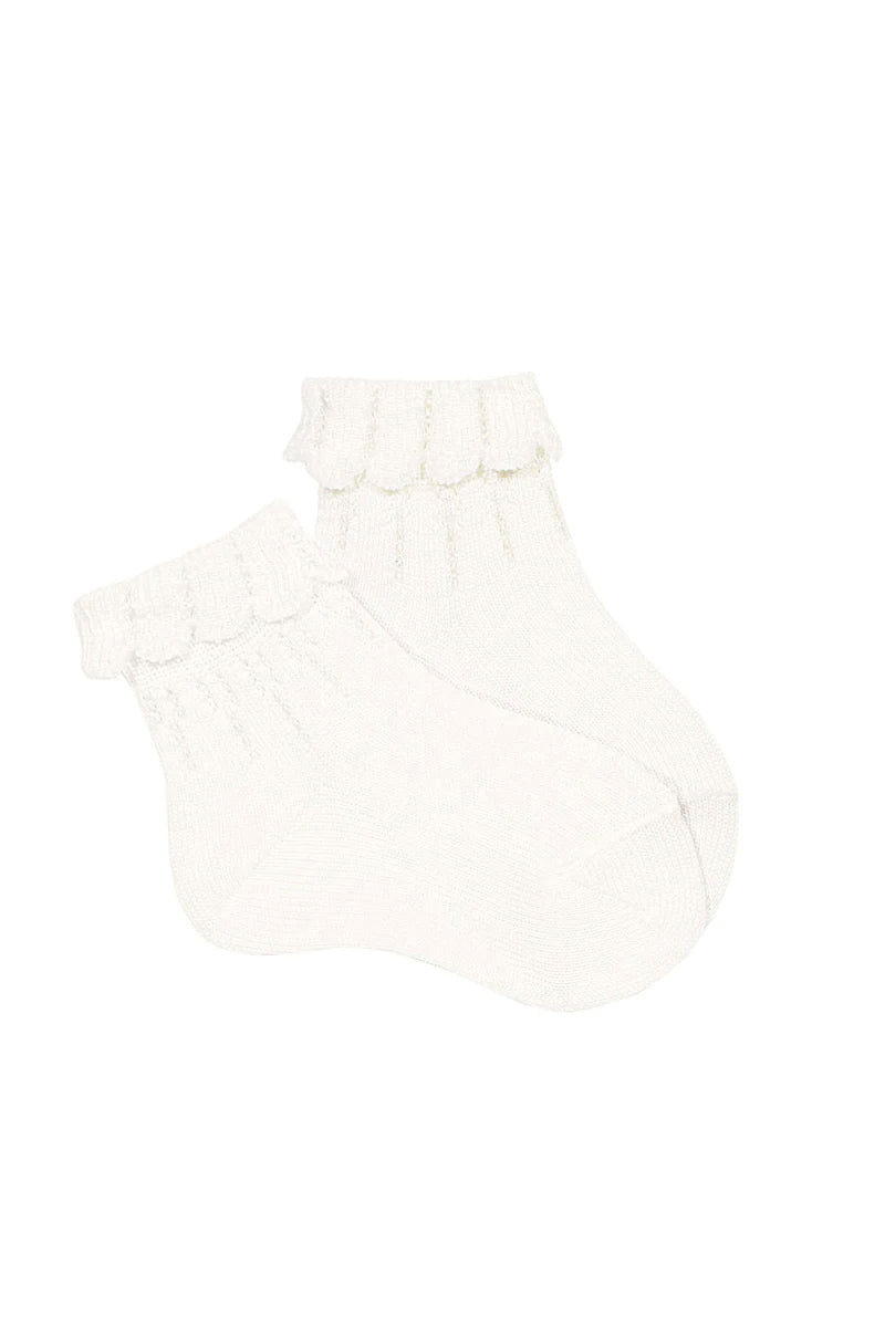 Cóndor - Flæse ankelstrømpe - Cream