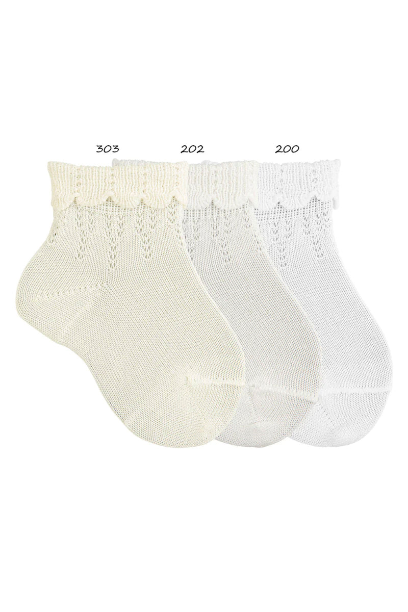 Cóndor - Flæse ankelstrømpe - Cream