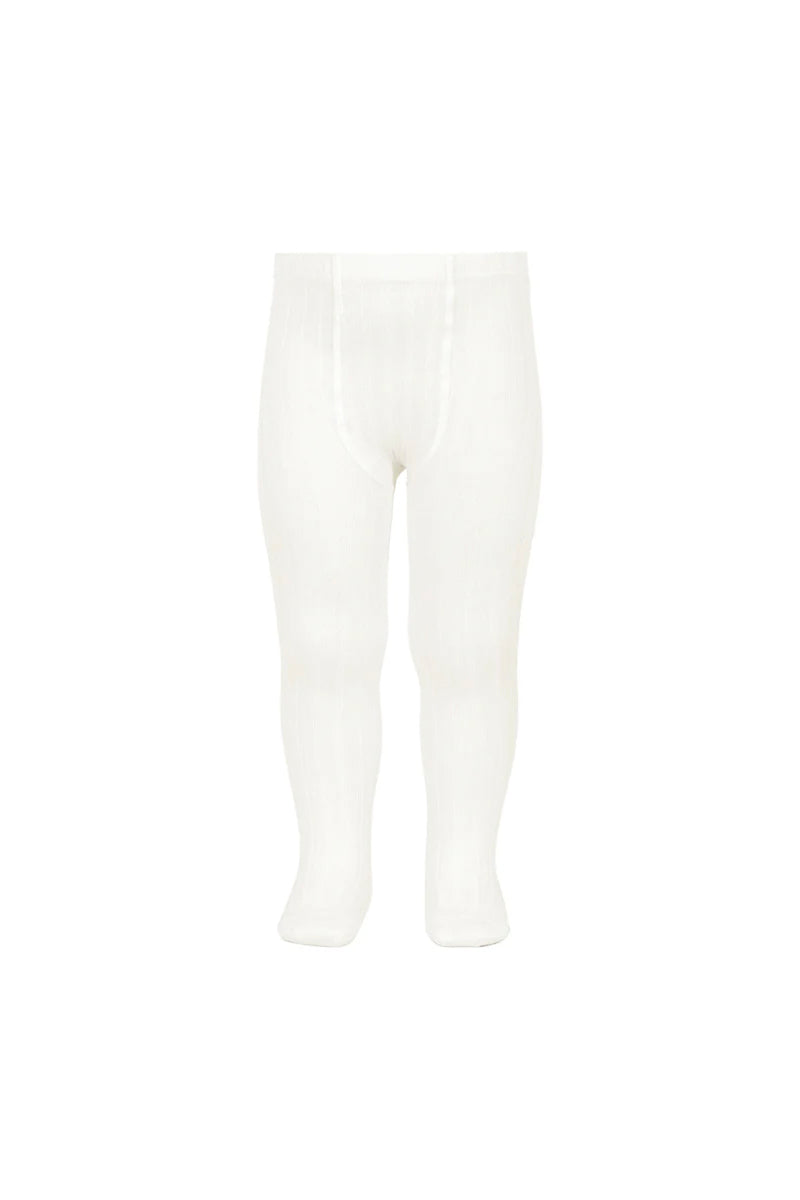 Cóndor - Rib strømpebukser - Cream