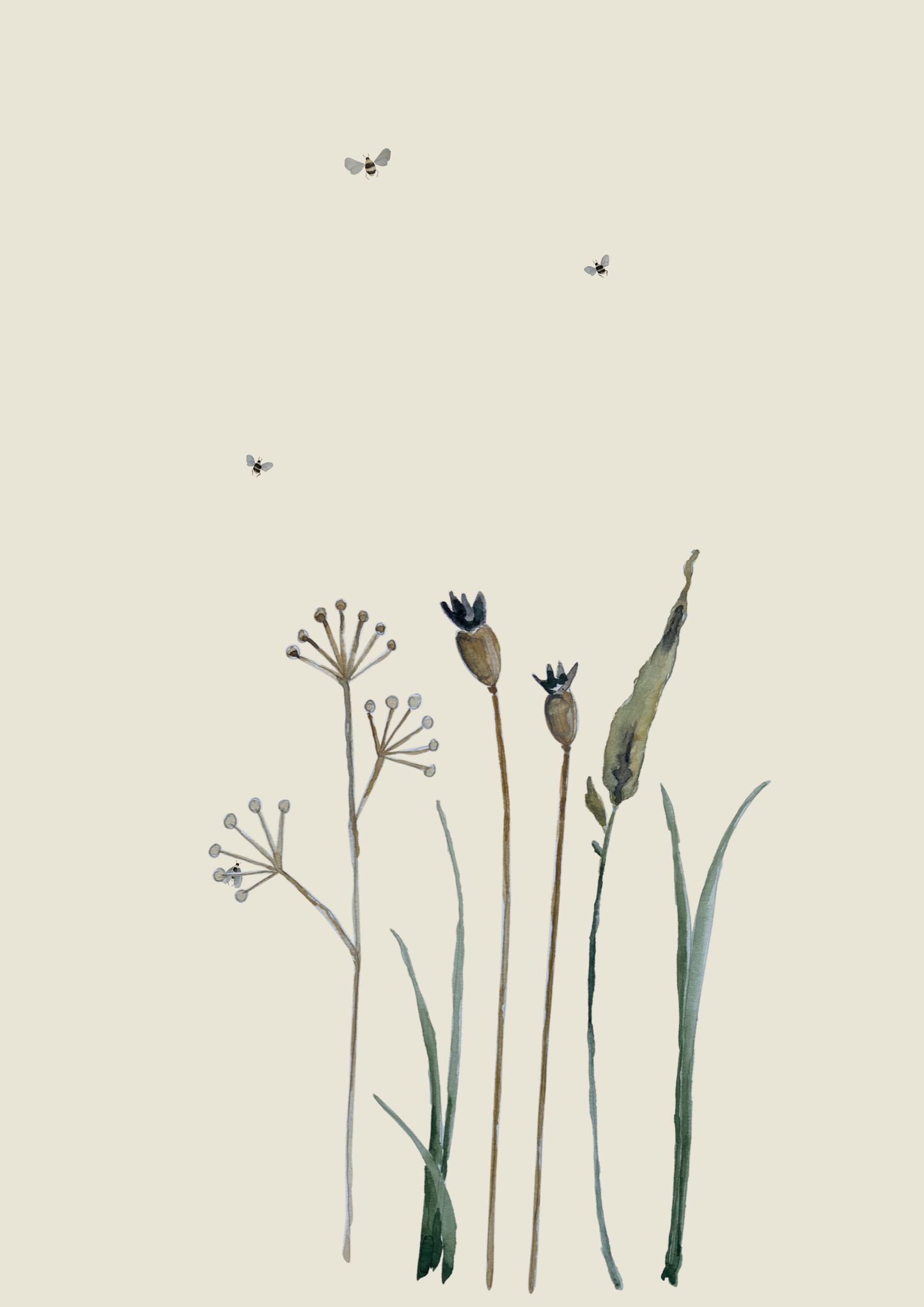 Atlas & August - Wallsticker - Blomstergruppe