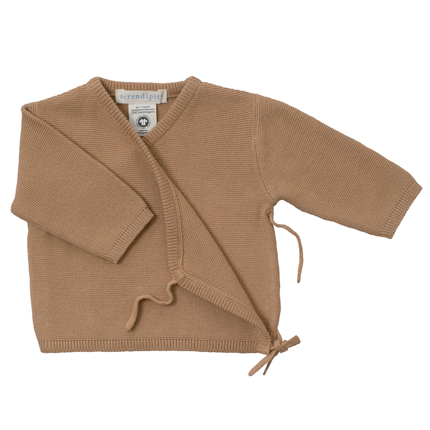 Serendipity - Newborn Cotton Wrap Jacket - Tan