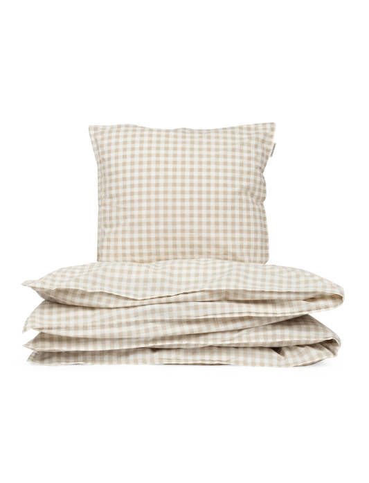 Studio Feder Sengetøj - Gingham Oat