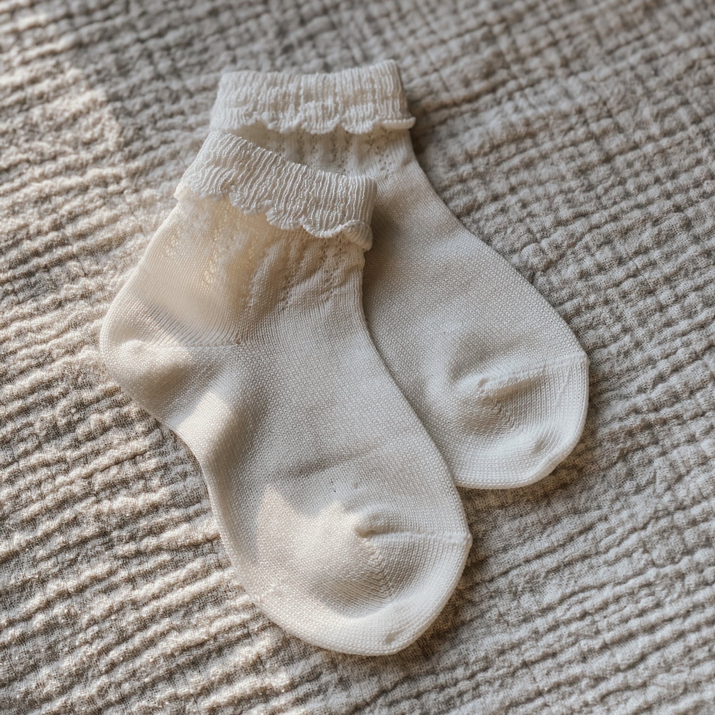 Cóndor - Flæse ankelstrømpe - Cream