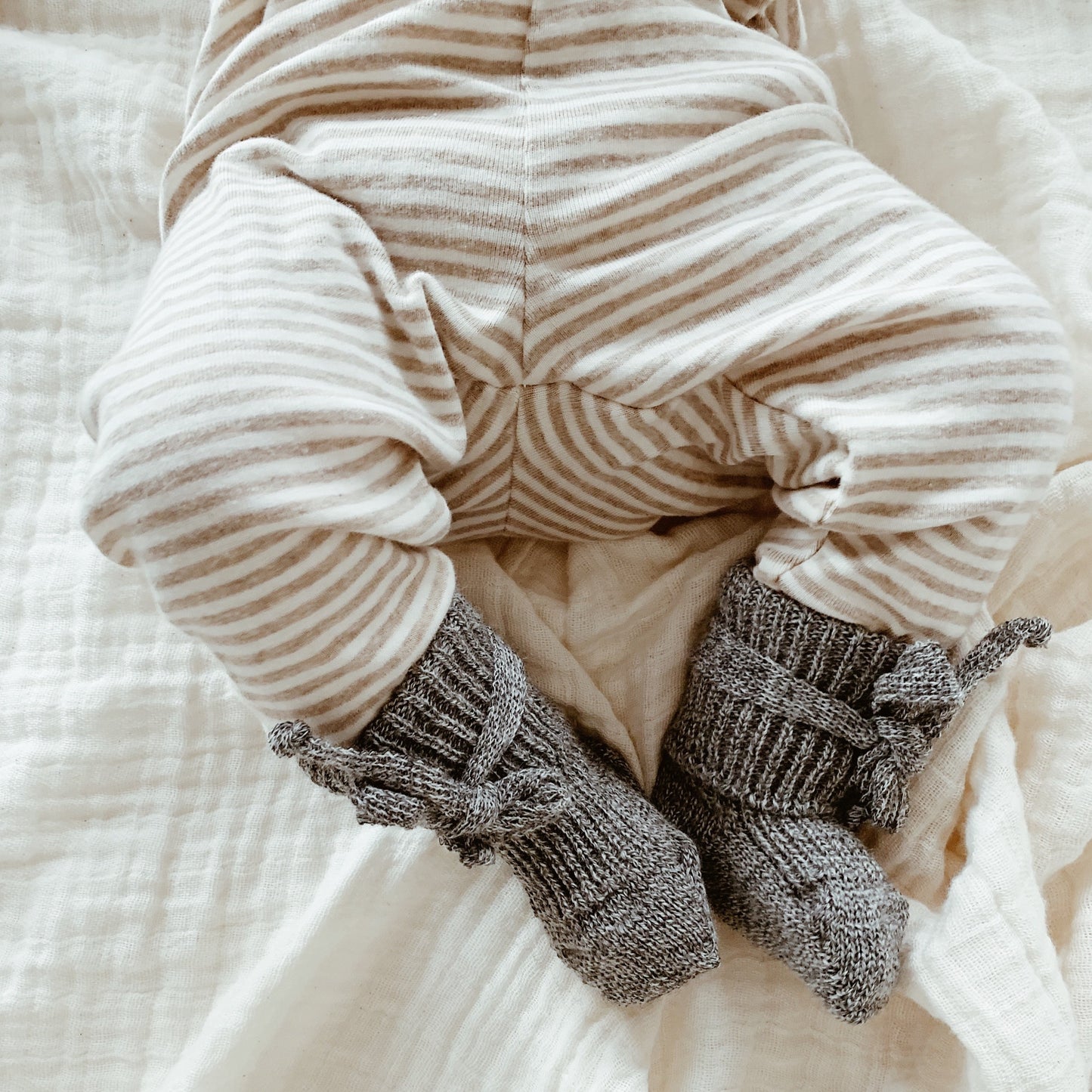 Hirsch baby uld sokker - Grå